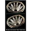 Image 1 : (6) ART DECO CUT CRYSTAL "CANOE" KNIFE RESTS #1385664