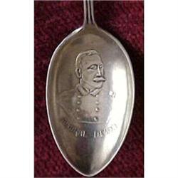 Admiral Dewey Sterling Souvenir Spoon #1385786