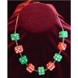 Bakelite "Dice" Necklace #1385809