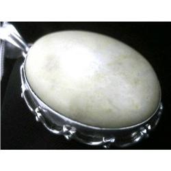 STERLING SILVER Estate RARE JASPER pendant #1385934