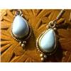 Image 1 : STERLING SILVER Estate RARE TURQUOISE Earrings #1385937