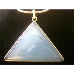 STERLING SILVER Estate ART DECO CHALCEDONY Rare#1385948