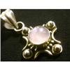 Image 1 : STERLING SILVER Estate RARE ROSE QUARTZ Pendant#1385949