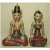 Hand-Painted Indonesia Figural Wood Carvings #1386142