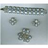 Image 1 : Vintage Coro Bracelet, Earrings & Brooch #1386247