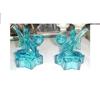 Image 1 : Pair Blue French Angel Candle Holders #1386290