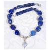 Image 1 : Lapis Nugget Sterling Choker~116 GRAMS #1386540