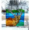 Image 1 :  Stained Glass Painting Wilderness BULL ELK  #1386865