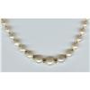 Image 1 : GENUINE GRADUATED AKOYA PEARL NECKLACE WITH 18k#1386888