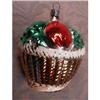 Image 1 : FRUIT Basket CHRISTMAS Ornament FIGURAL #1386898