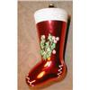 Image 1 : STOCKING Christmas Ornament HP Glass VINTAGE #1386948