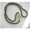 Image 1 : 1930's~ ANTIQUE JADE, PEARL & BLACK ONYX BEAD #1387174