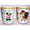 Image 1 : Two  Rooster and Roses Tumblers #1387210