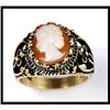 Image 1 : SOLID GOLD FINE CAMEO RING #1387225