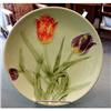 Image 1 : Zell German Tulips Majolica Plate c.1930 #1387400