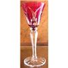 St. Louis Cristal Cranberry Cordial Glass #1387409