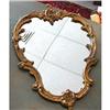 Brass Art Nouveau Deco Wall Mirror #1387410