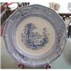 Image 1 : Blue Transferware Plate "Palestine" by John #1387436