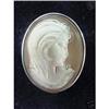 Image 1 : 800 Silver & Carved Shell Cameo Pin Brooch #1388090