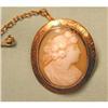 Image 1 : 9ct Victorian Shell Cameo Goddess Flora #1388226