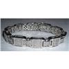 Image 1 : 12 carats DIAMOND TENNIS BRACELET princess cut #1388381