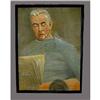 Image 1 : Oil painting gentleman reading Portrait Still  #1388463