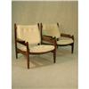 Image 1 : GREAT PAIR OF ROSEWOOD CLUB ARMCHAIRS BY OCA - #1388553