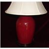 Image 1 : CHINESE EXPORT OXBLOOD VASE MADE INTO LAMP #1397287