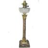 Image 1 : Gilt Bronze Marble Classical Column Oil Lamp #1397437