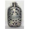 Image 1 : Antique Sterling Silver Over Glass Flask  #1397819