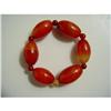 Image 1 : Jade Carnelian olive figure Bracelet  #1397885