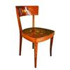 Image 1 : Great side chair, made in Italy, all inlaid #1398081