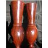 Image 1 : A PAIR OF ELEGANT WOODEN VASES #1416336