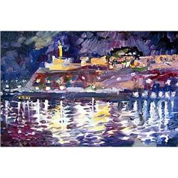 "Night Kalimagdan" oil in impressionism style #1431441