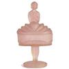 Image 1 : Pink BALLERINA Satin Glass Powder Jar #1431668