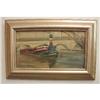 Image 1 : Listed MAURICE LEBLANC- "Seine" Oil Painting #1431770