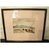 Image 1 : Olive Gapper Signed Original Watercolor d.1887 #1431772