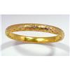 Image 1 : 14Kt  and diamond slip-onbangle bracelet #1432005