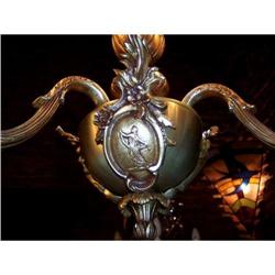 FINE FRENCH LUIS XV BRONZE CHANDELIER #1432118