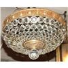 Image 1 : French crystal Flushmount ceiling fixture #1432169