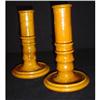 Image 1 : Pair of Antique Faience Candlesticks #1432230