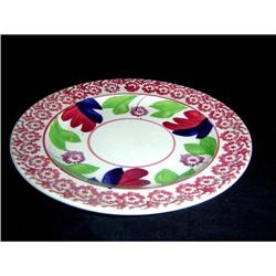 Antique English Staffordshire Sponge Wear Plate#1432274