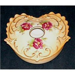 Austrian Ornate Porcelain Floral Hair Receiver #1455208