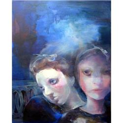 Blue Fantasia, 30x24", original oil painting  #1455295