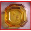 Image 1 : Czech Deco Hoffman Art Glass Lady Smoking Dish #1455367