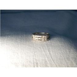 Rare Estate Platinum Diamond Wedding Band Ring #1455425