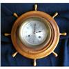 Vintage Brass Schatz Ships Wheel Clock #1455543