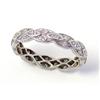 Image 1 : 1930s Platinum Band with Diamonds #1455640