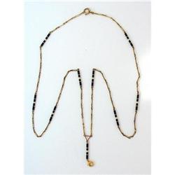 14Kt  gold Art Deco lorgnette chain #1455659