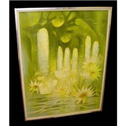 Chiehicov Russian Flower Cactus Painting #1455818